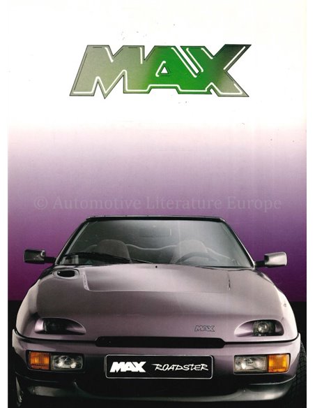 1990 MAX ROADSTER BROCHURE NEDERLANDS