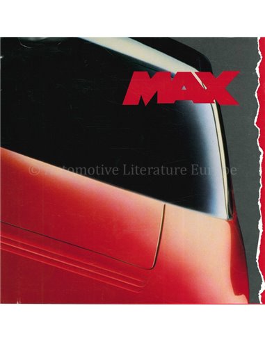 1990 MAX ROADSTER BROCHURE ENGLISH