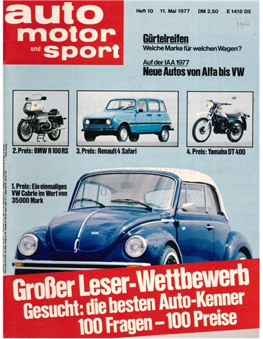 1977 AUTO MOTOR UND SPORT 10 DUITS