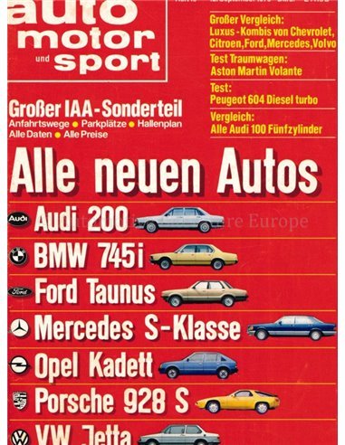 1979 AUTO MOTOR UND SPORT 19 GERMAN