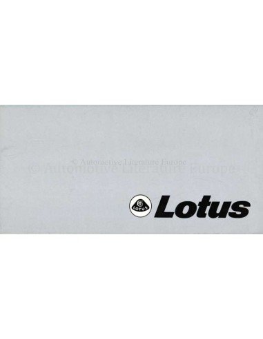 1977 LOTUS RANGE BROCHURE ENGLISH