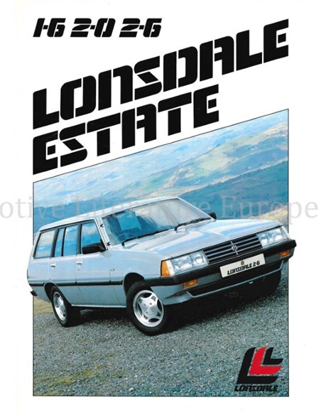 1983 LONSDALE ESTATE BROCHURE ENGLISH