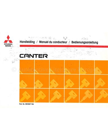 1993 MITSUBISHI CANTER INSTRUCTIEBOEKJE 