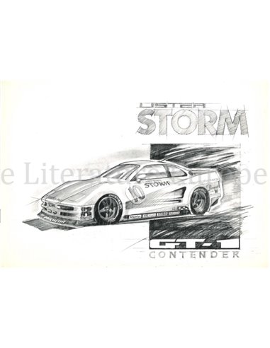 1995 LISTER STORM GT-1 CONTENDER PROSPEKT ENGLISCH