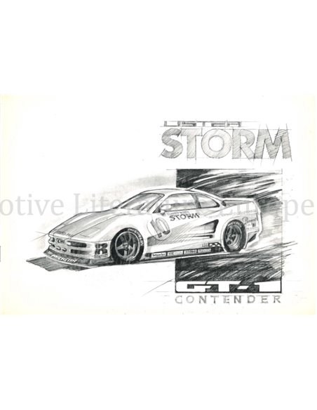 1995 LISTER STORM GT-1 CONTENDER PROSPEKT ENGLISCH