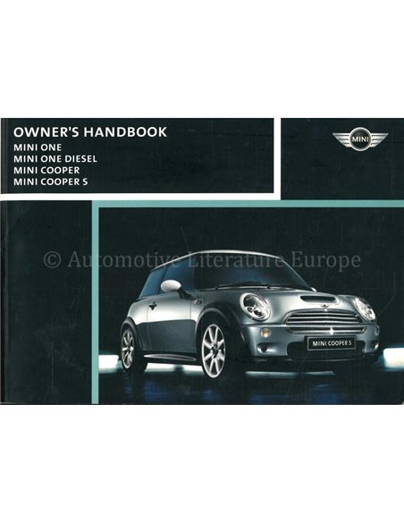 2003 MINI ONE COOPER S BETRIEBSANLEITUNG ENGLISCH