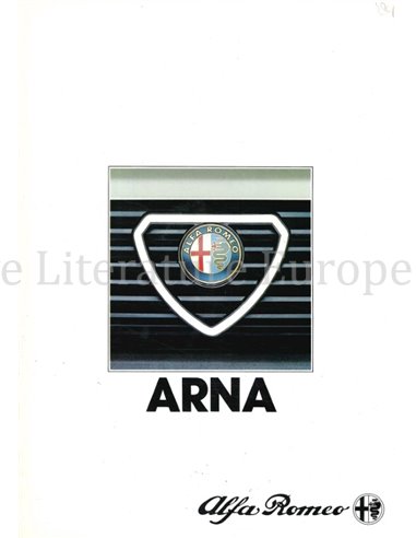 1984 ALFA ROMEO ARNA BROCHURE DUITS