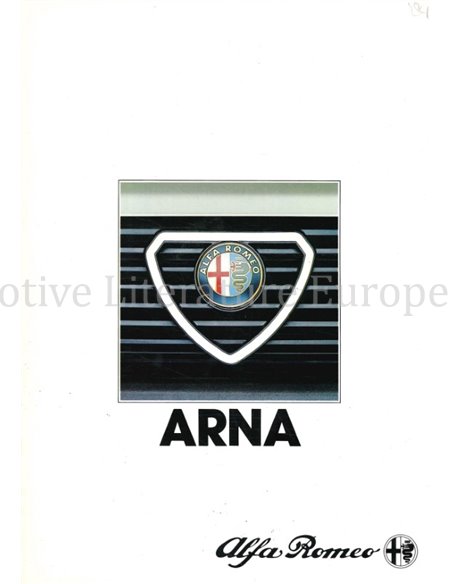 1984 ALFA ROMEO ARNA BROCHURE DUITS