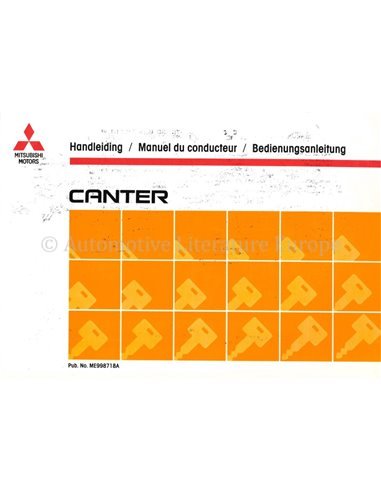 1993 MITSUBISHI CANTER BETRIEBSANLEITUNG 