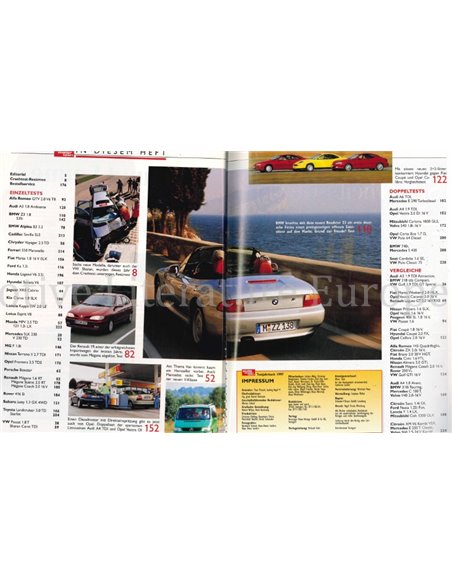 1997 AUTO MOTOR UND SPORT TESTJAHRBUCH GERMAN 