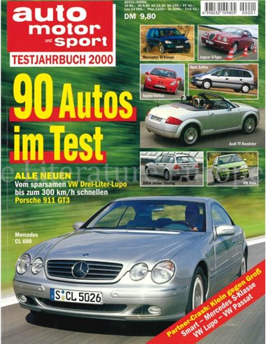 2000 AUTO MOTOR UND SPORT TESTJAHRBUCH GERMAN 