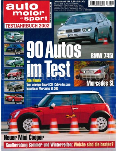 2002 AUTO MOTOR UND SPORT TESTJAHRBUCH DEUTSCH 