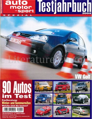 2004 AUTO MOTOR UND SPORT TESTJAHRBUCH DEUTSCH 