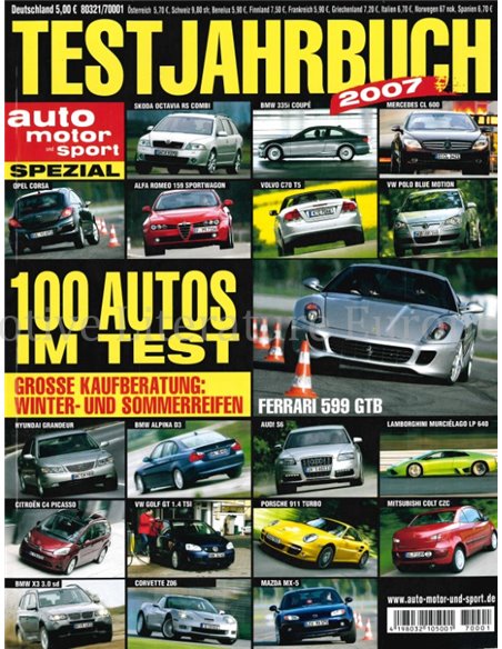 2007 AUTO MOTOR UND SPORT TESTJAHRBUCH DEUTSCH 