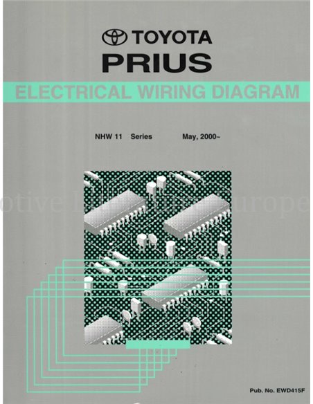 2000 TOYOTA PRIUS ELECTRISCHE SCHEMA WERKPLAATSHANDBOEK 