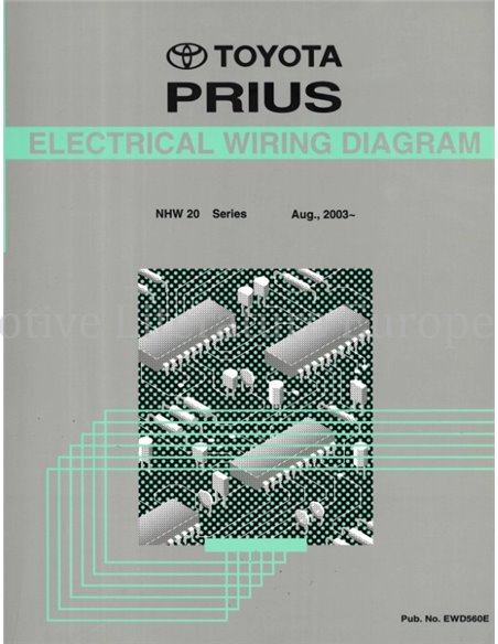 2003 TOYOTA PRIUS ELECTRICAL WIRING DIAGRAM ENGLISH