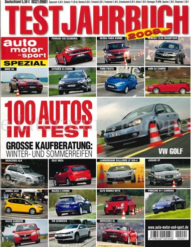 2010 AUTO MOTOR UND SPORT TESTJAHRBUCH DUITS 