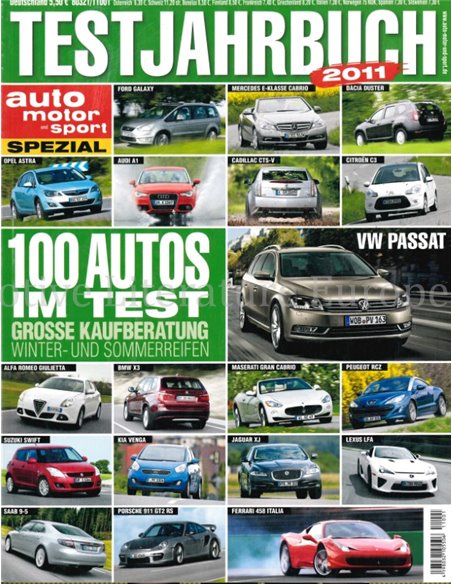 2011 AUTO MOTOR UND SPORT TESTJAHRBUCH DEUTSCH 