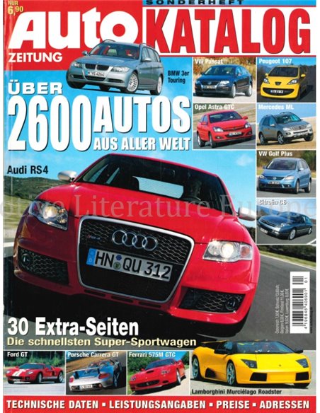 2005 AUTO ZEITUNG KATALOG DEUTSCH 