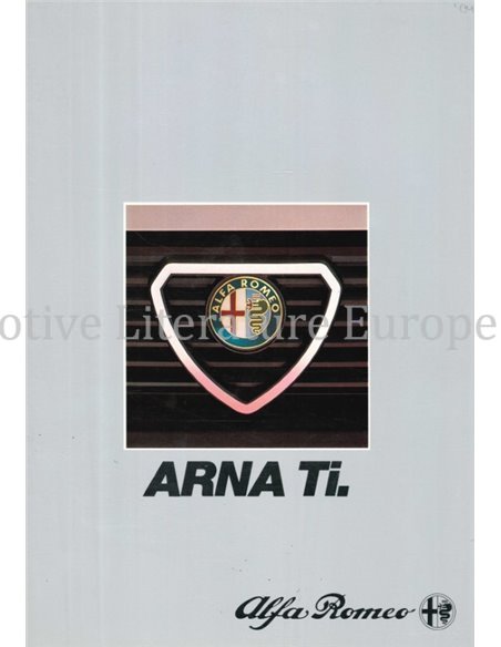 1984 ALFA ROMEO ARNA TI BROCHURE DUITS