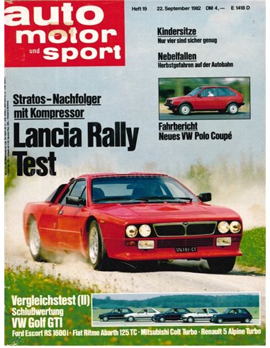 1982 AUTO MOTOR UND SPORT 19 DUITS