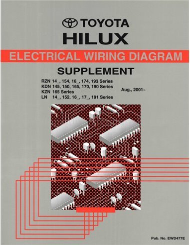 2001 TOYOTA HILUX ELECTRISCH DIAGRAM (SUPPLEMENT) WERKPLAATSHANDBOEK ENGELS