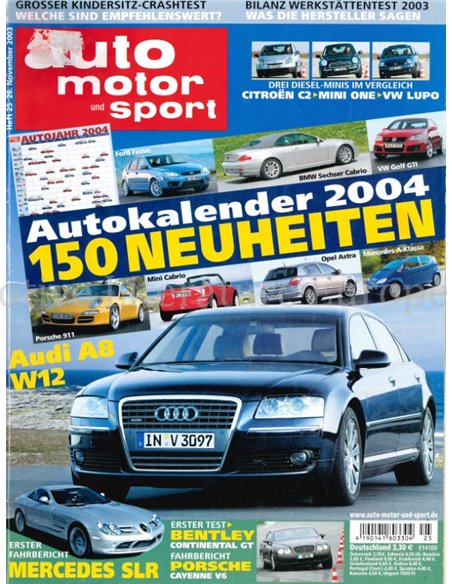 2003 AUTO MOTOR UND SPORT 25 DUITS