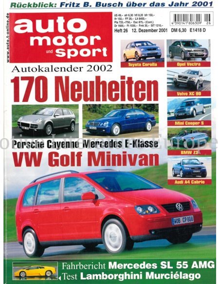 2001 AUTO MOTOR UND SPORT 26 DUITS