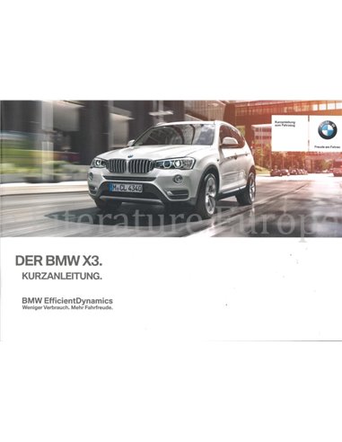 2014 BMW X3 QUICK REFERENCE GUIDE GERMAN