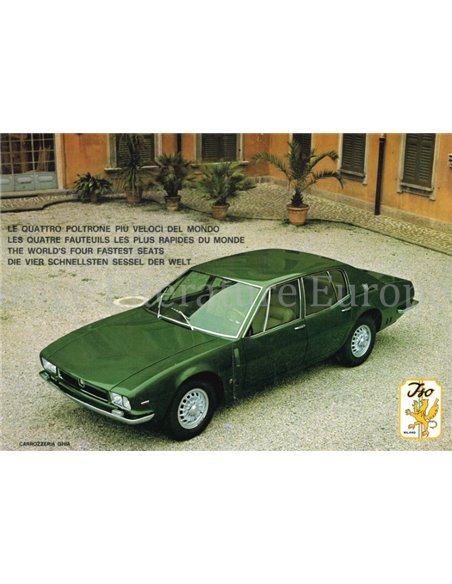 1971 ISO RIVOLTA S4 DATENBLATT