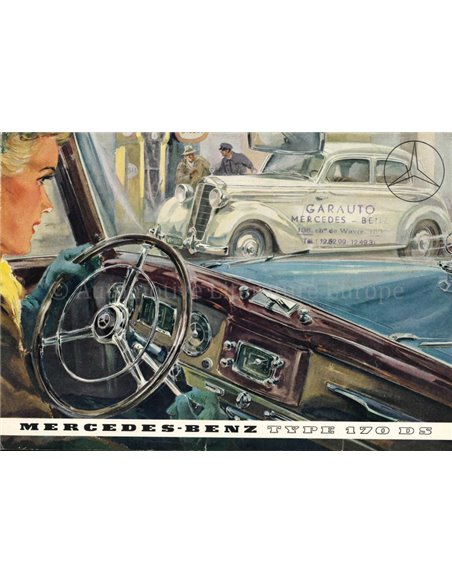 1952 MERCEDES BENZ 170DS BROCHURE FRENCH