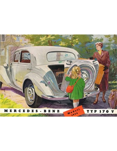 1952 MERCEDES BENZ 170V BROCHURE GERMAN