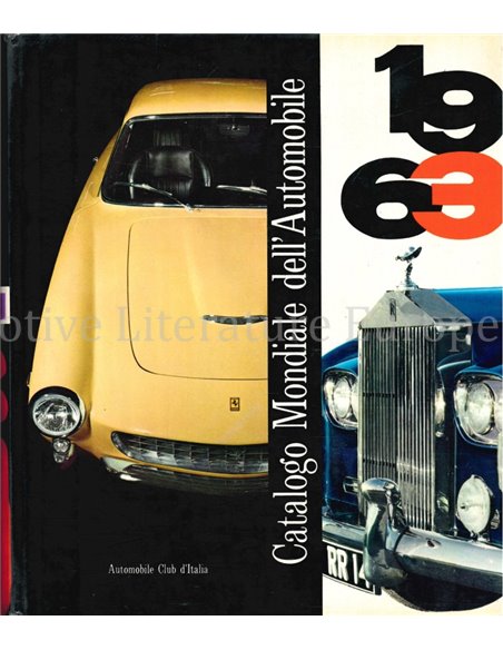 1963 CATALOGO MONDIALE DELL'AUTOMOBILE (AUTOMOBILE CLUB D'ITALIA)