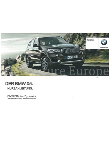 2013 BMW X5 QUICK REFERENCE GUIDE GERMAN