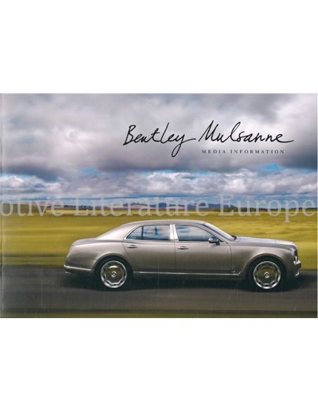 2010 BENTLEY MULSANNE MEDIA BROCHURE ENGELS