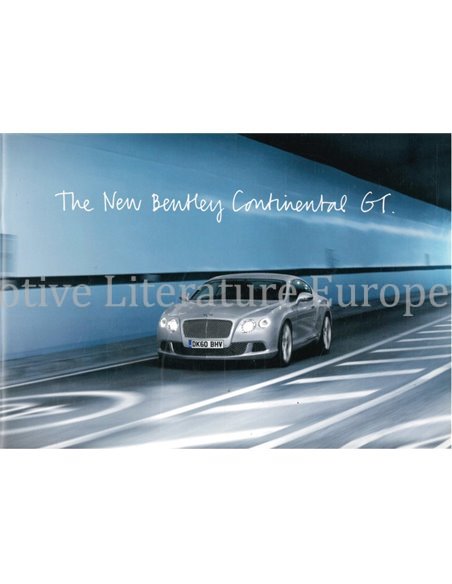 2010 BENTLEY CONTINENTAL GT MEDIA BROCHURE ENGELS