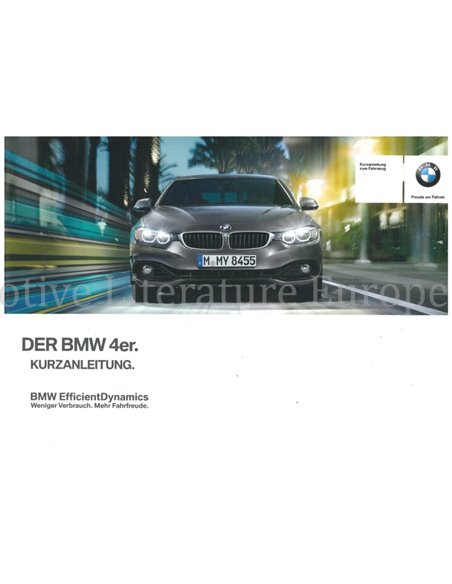 2014 BMW 4 SERIE VERKORT INSTRUCTIEBOEKJE DUITS