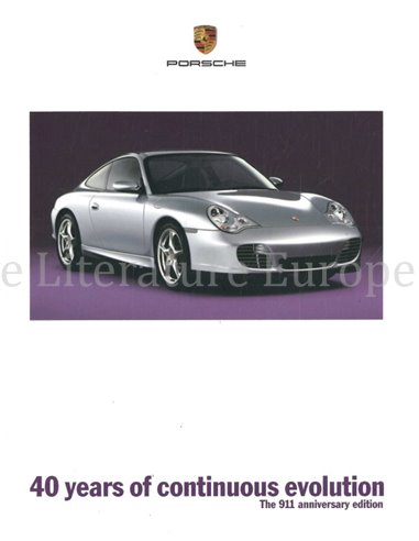 2004 PORSCHE 911 CARRERA 40 JAAR BROCHURE ENGELS