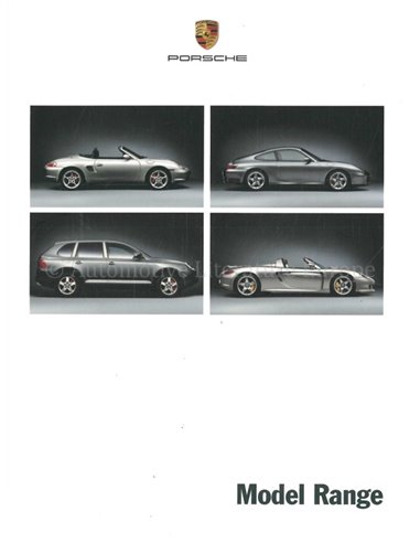 2004 PORSCHE PROGRAMMA BROCHURE ENGELS