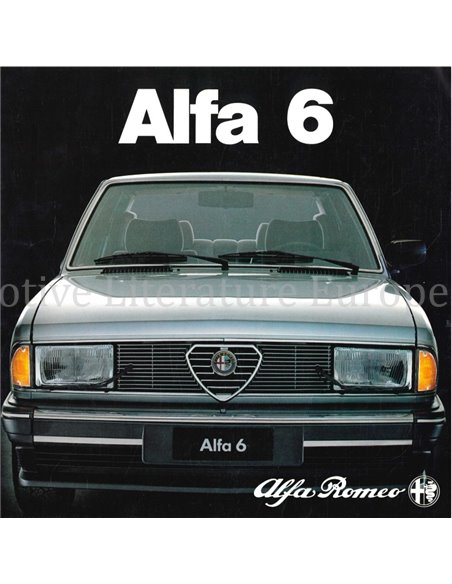 1983 ALFA ROMEO ALFA 6 BROCHURE DUITS