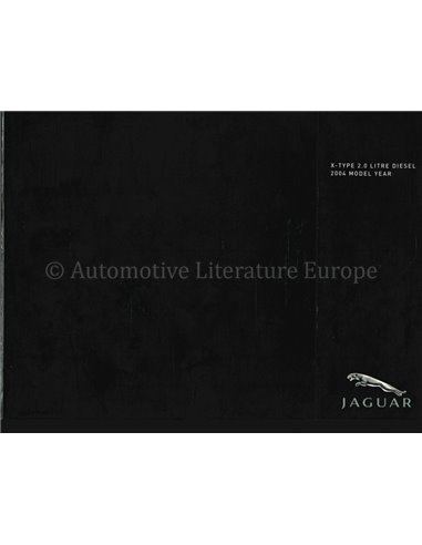 2004 JAGUAR X-TYPE MEDIA HARDCOVER PROSPEKT ENGLISCH