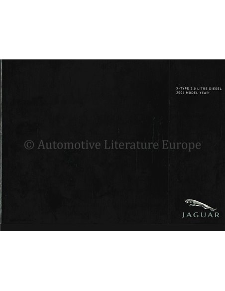 2004 JAGUAR X-TYPE MEDIA HARDCOVER PROSPEKT ENGLISCH