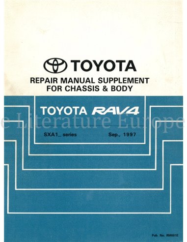 1997 TOYOTA RAV4 CHASSIS & BODY WORKSHOP MANUAL ENGLISH