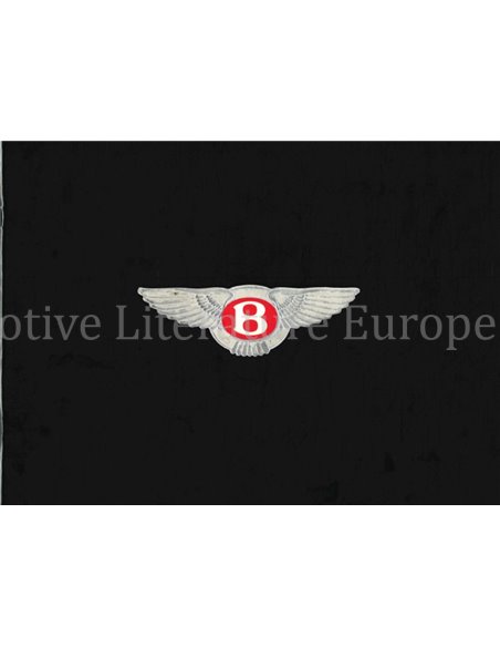 1988 BENTLEY PROGRAMMA BROCHURE ENGELS