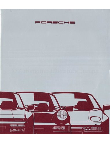 1990 PORSCHE PROGRAMMA BROCHURE ENGELS