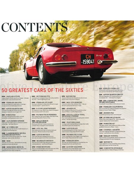 TOP 50 CARS OF THE 1960s (SPECIAL CLASSIC CARS MAGAZINE)