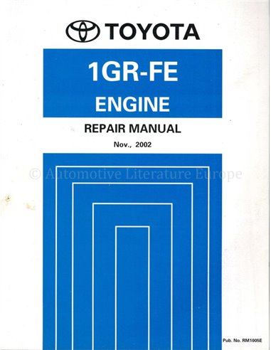 2002 TOYOTA 4RUNNER LAND CRUISER (PRADO) 1GR-FE ENGINE REPAIR MANUAL ENGLISH