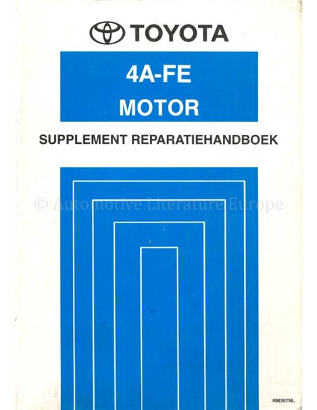 1994 TOYOTA CARINA 4A-FE WERKSTATTHANDBUCH NIEDERLÄNDISCH