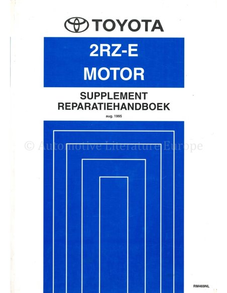 1995 TOYOTA HIACE 2RZ-E ENGINE (SUPPLEMENT) WORKSHOP MANUAL DUTCH