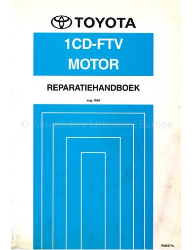 1999 TOYOTA AVENSIS 1AZ-FSE MOTOR WERKSTATTHANDBUCH NIEDERLÄNDISCH